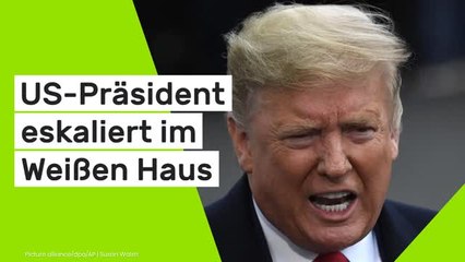 Donald Trump: US-Präsident eskaliert im Weißen Haus: "Ich bin ausgerastet - die waren so dumm!"