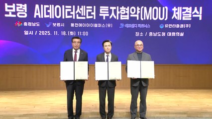[충남] 보령에 2029년까지 인공지능 데이터센터 건립 / YTN