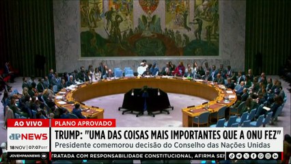 Trump comemora aprovação de resolução dos EUA sobre trégua em Gaza; Trindade comenta