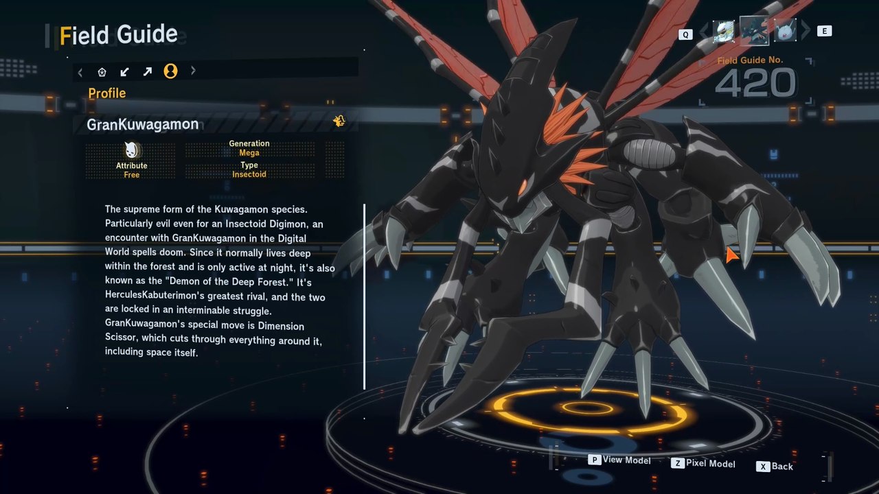 grankuwagamon all digivolution/de-digivolution/profile Digimon Story Time Stranger