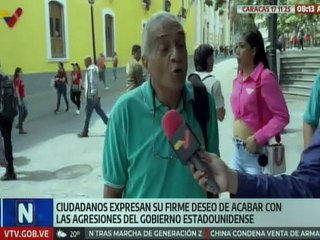 Habitantes de Caracas manifiestan defender a la patria ante la creciente amenaza imperial