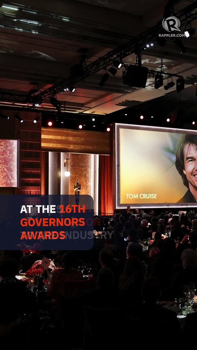 Tom Cruise touts the power of cinema as he accepts honorary Oscar