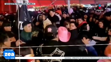 Se desata pelea campal tras finalizar el concierto de Luis R. Conriquez en Puebla