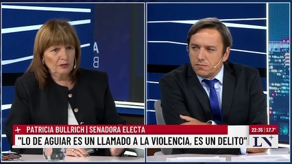 Patricia Bullrich dice que las críticas son un atentado contra el orden constitucional