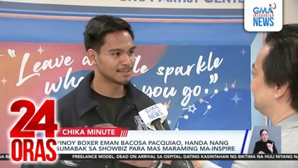 Eman Bacosa Pacquiao, kabi-kabila ang guestings; inaming crush si Sparkle star Jillian Ward | 24 Oras