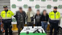Cuatro capturados en Bogotá tras robar un carro y esconderlo en parqueadero de Santa Fe