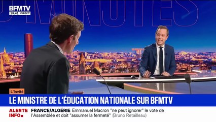 Le ministre de l'Éducation Édouard Geffray se défend de scolariser ses enfants dans le privé, "une opération de communication" selon "Mediapart"