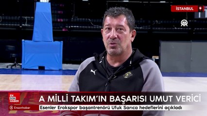 Esenler Erokspor başantrenörü Ufuk Sarıca hedeflerini açıkladı