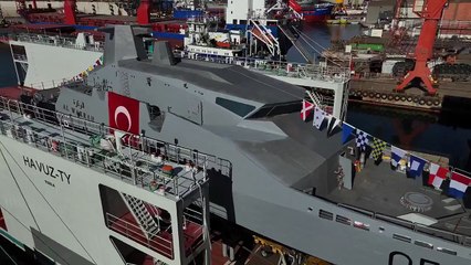 Katar Deniz Kuvvetleri için inşa edilen hücum botların ilki denize indirildi