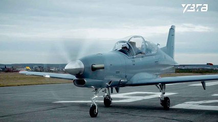 Russia showcases its most advanced training aircraft, the UTS-800, at the Dubai Airshow