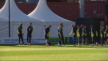 Scotland team train ahead of World Cup qualifier