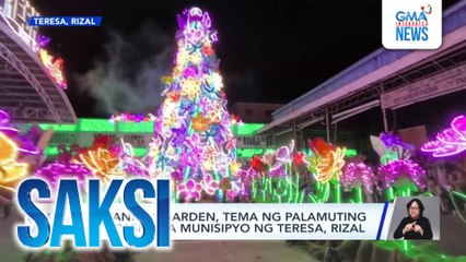 Botanical Garden, tema ng palamuting Pampasko sa munisipyo ng Teresa, Rizal | Saksi