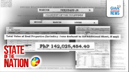 Networth ni PBBM at ng first lady, mahigit P389M base sa kanilang joint SALN; P1.375B naman base sa pribadong appraiser | SONA