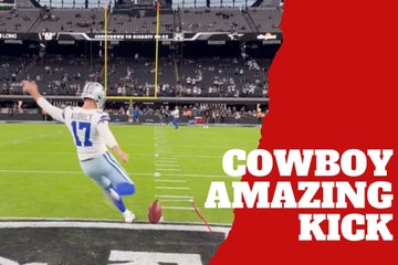 Dallas Cowboys star Brandon Aubrey makes an incredible kick in Tom Brady territory