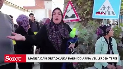 Manisa'daki ortaokulda darp iddiasına velilerden tepki