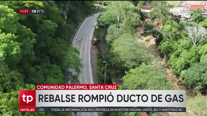 Las intensas lluvias y la caída de un árbol ocasiona “la rotura del oleoducto Santa Cruz-Samaipata”