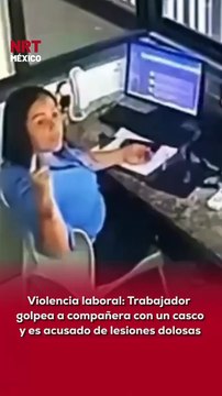 🚓 Un acto de viol3ncia laboral terminó en despido y acusaciones formales. El hombre at@có a su compañera con un casco y luego se entregó a las autoridades.