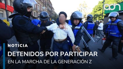 Llevan a reclusorio norte a 18 detenidos de la marcha de la generación Z