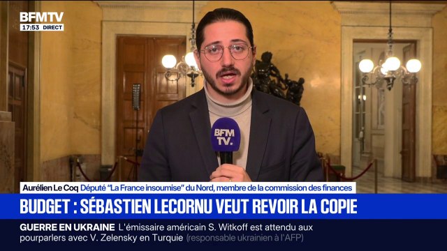 Budget: La réalité, c'est que cet exercice budgétaire est aujourd'hui une mascarade , déplore Aurélien Le Coq, député (LFI)