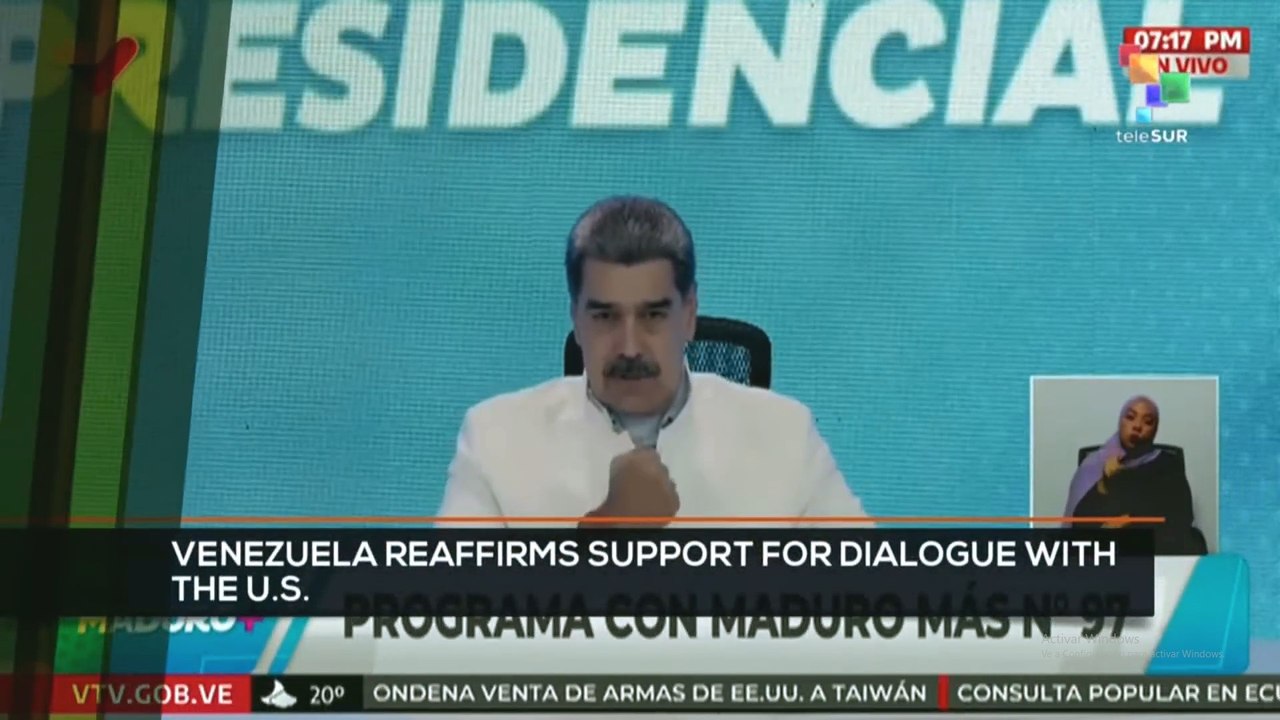 FTS 12:30 18-11: Venezuela reaffirms support for dialogue with the U.S.