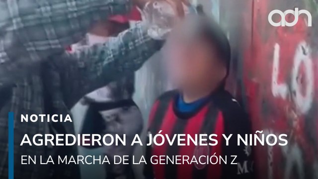 Represión en la marcha de la generación Z, menores resultan heridos por abuso de autoridad