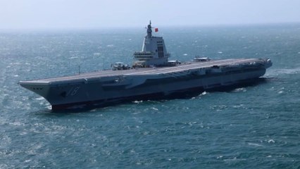 Fujian aircraft carrier completes first live-force sea training