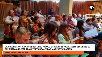 Charla en Santa Ana sobre el protocolo de viajes estudiantiles seguros