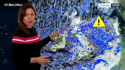 Met Office Tuesday Evening Weather Forecast 18/11/2025
