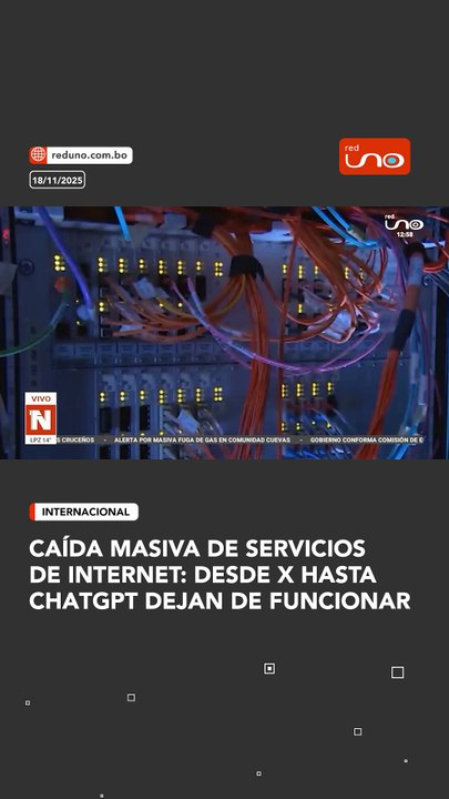 Caída masiva de servicios de internet: Desde X hasta ChatGPT dejan de funcionar