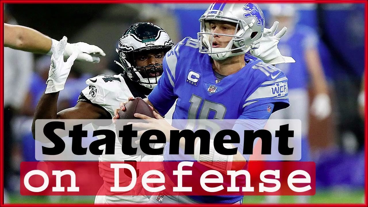 Eagles make statement on defense #nfl #sportsnews Detroit Lions at Philadelphia Eagles