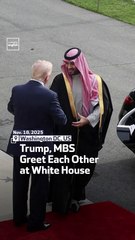 Trump, MBS Greet Each Other at White House