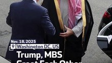 Trump, MBS Greet Each Other at White House