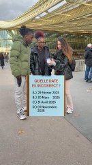 Trouve la bonne réponse et dit la en commentaire #MicroTrottoir #SophieOnly1