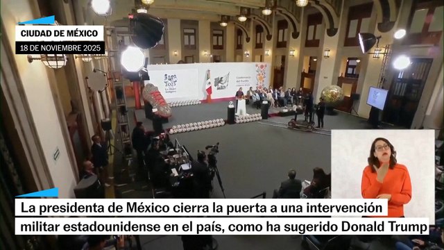 Claudia Sheinbaum rechaza intervención militar de EE UU en el país