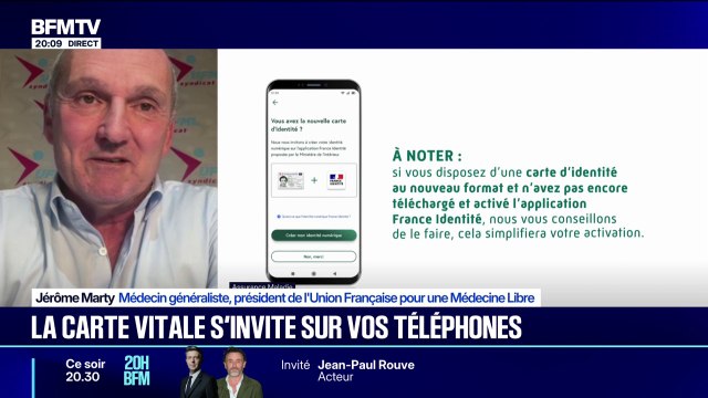 Carte vitale sur les téléphone: pour Jérôme Marty, médecin généraliste, le système n'est pas prêt