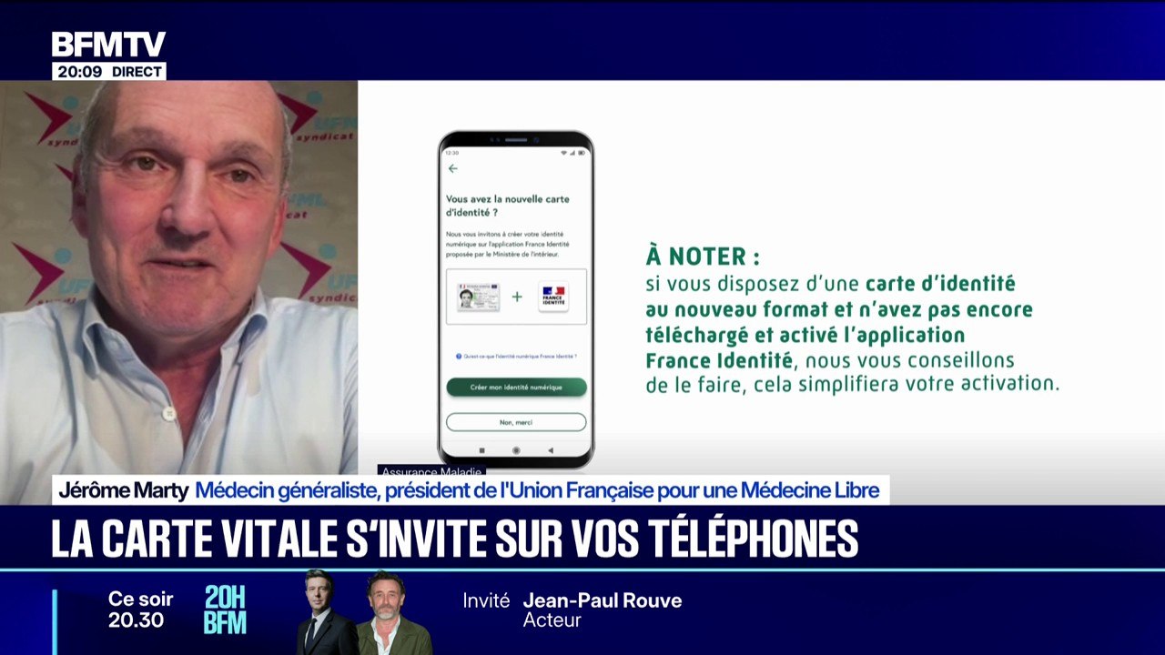 Carte vitale sur les téléphone: pour Jérôme Marty, médecin généraliste, "le système n'est pas prêt"