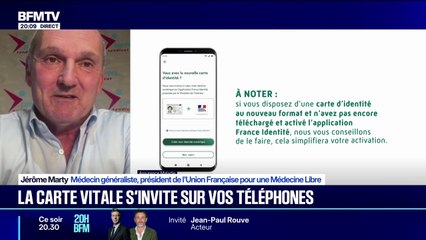 Carte vitale sur les téléphone: pour Jérôme Marty, médecin généraliste, "le système n'est pas prêt"