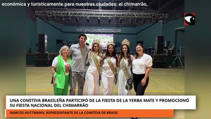 Una comitiva brasileña participó de la Fiesta de la Yerba Mate y promocionó su Fiesta del Chimarrão