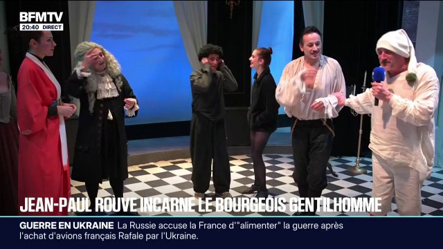 L'acteur Jean-Paul Rouve incarne le Bourgeois Gentilhomme au Théâtre Antoine