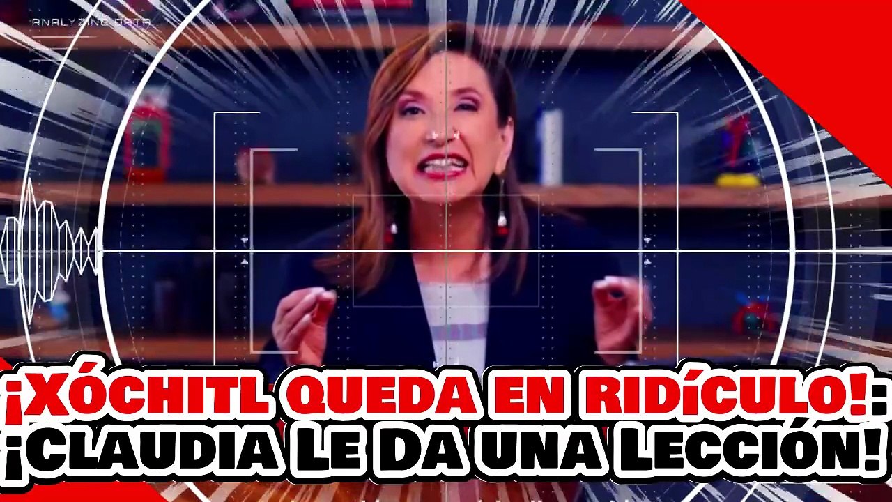 🔥🚨¡XÓCHITL QUEDA EN RIDÍCULO! ¡CLAUDIA Le DA UNA BRUTAL LECCIÓN De SEGURIDAD y JUSTICIA!
