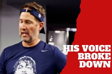 Cowboys head coach voice breaks down in a touching moment