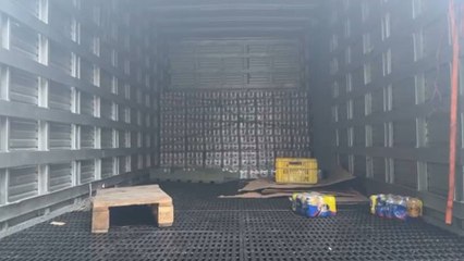 Delincuentes saquearon un camión de cervezas, pero el dueño llegó antes de que pudieran lograrlo: así pasó