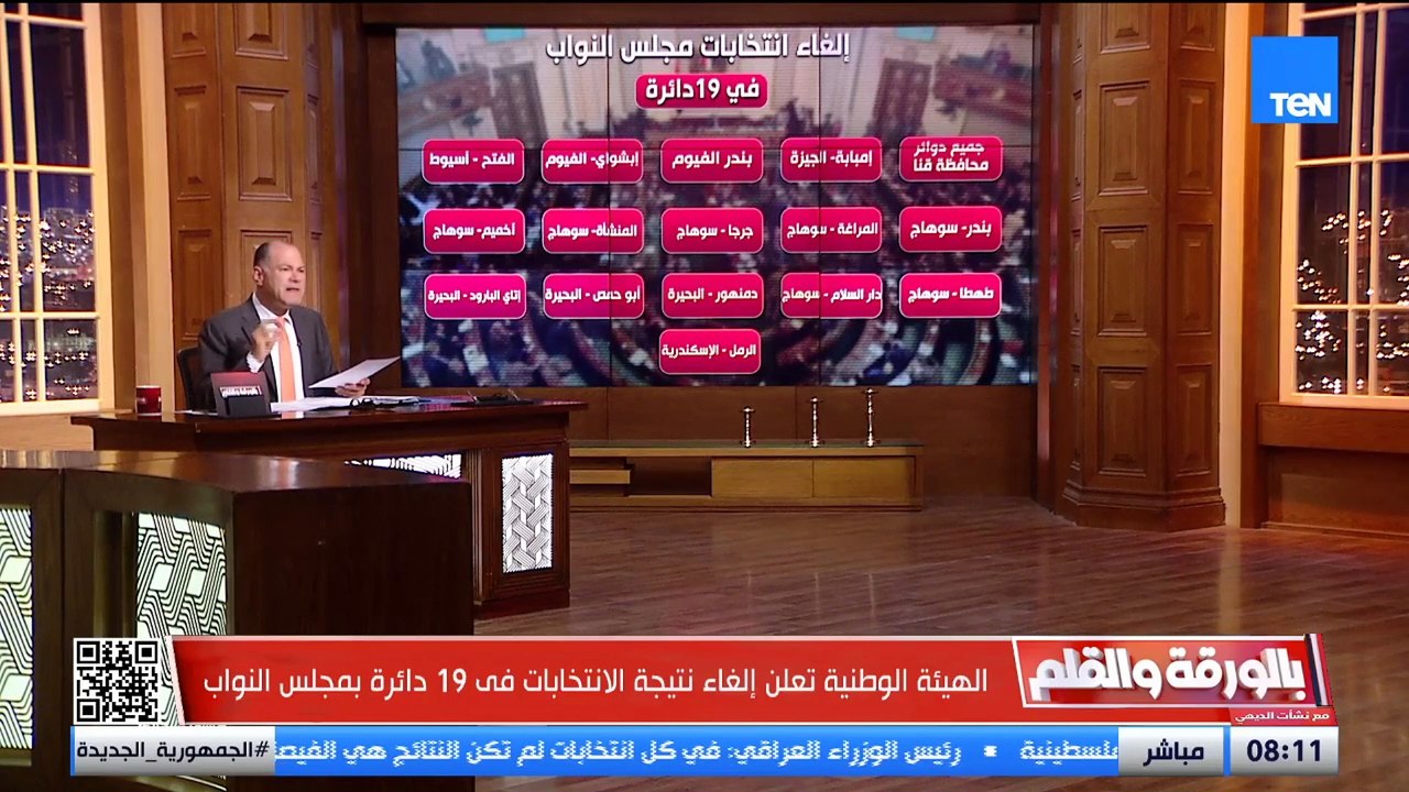 مـ ذبـ ـحة انتخابية في سوهاج ووجب التصحيح..  الديهي يوضح أبرز قرارات الهيئة الوطنية للانتخابات