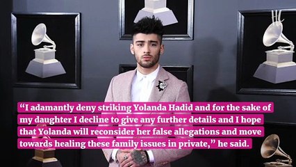 Zayn Malik Denies ‘Striking’ Yolanda Hadid After Report Alleges Heated Conflict
