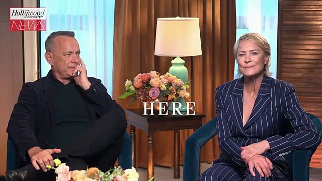 Tom Hanks & Robin Wright Spill on Reuniting for New Film 'Here' 30 Years After 'Forrest Gump' | THR News Video