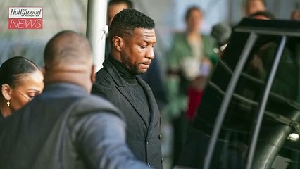 Jonathan Majors Receiving the Perseverance Award at the Hollywood Unlocked Impact Awards | THR News Video