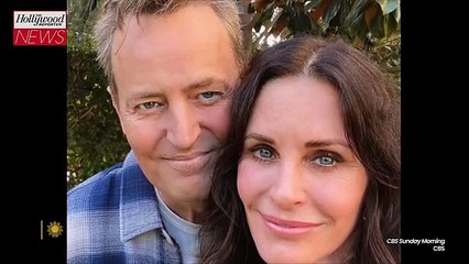 Courteney Cox Says Late 'Friends' Co-Star Matthew Perry "Visits Me a Lot" | THR News Video