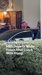 MBS Departs White House After Lunch With Trump