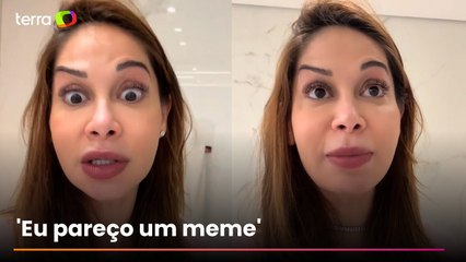 Maíra Cardi fica com sobrancelha torta após procedimento estético dar errado: 'Pareço um meme'