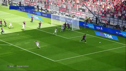 Serie A Drama! AC Milan vs Bologna – Full Match  Master League PES 2021